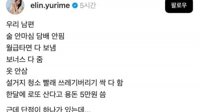 완벽한 남편의 유일한 단점