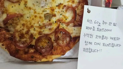 잘못 배달온 피자 레전드