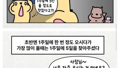 음식에 질렸다면서 계속 오는 단골손님