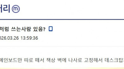 노트북 나처럼 쓰는 사람 있음?